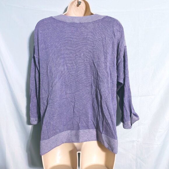 Chico's Cute Purple Sweater Size L (2) - Picture 2 of 3